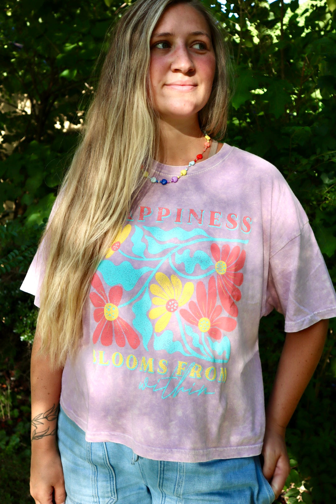 Bloom Graphic Cropped Tee
