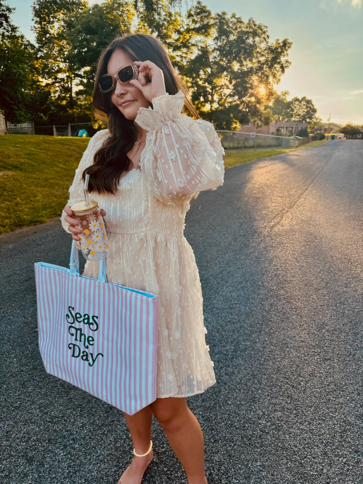 Seas The Day Beach Tote