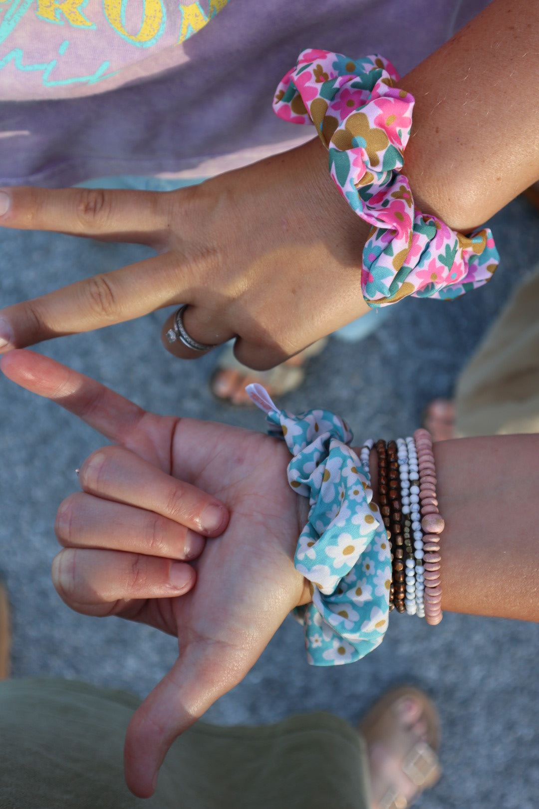 Floral Summer Scrunchies