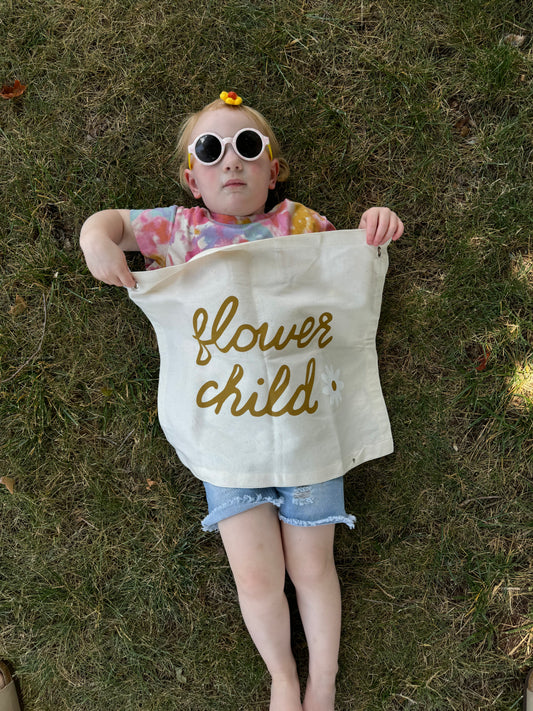 Flower Child Canvas Banner