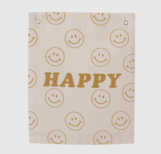 Happy Smiles Canvas Banner