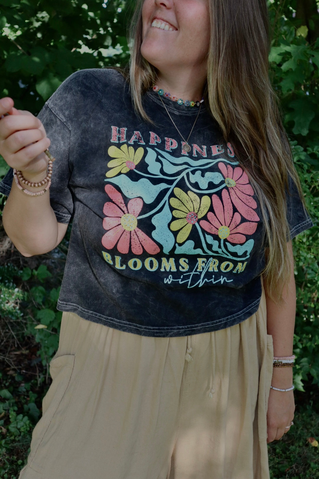 Bloom Graphic Cropped Tee